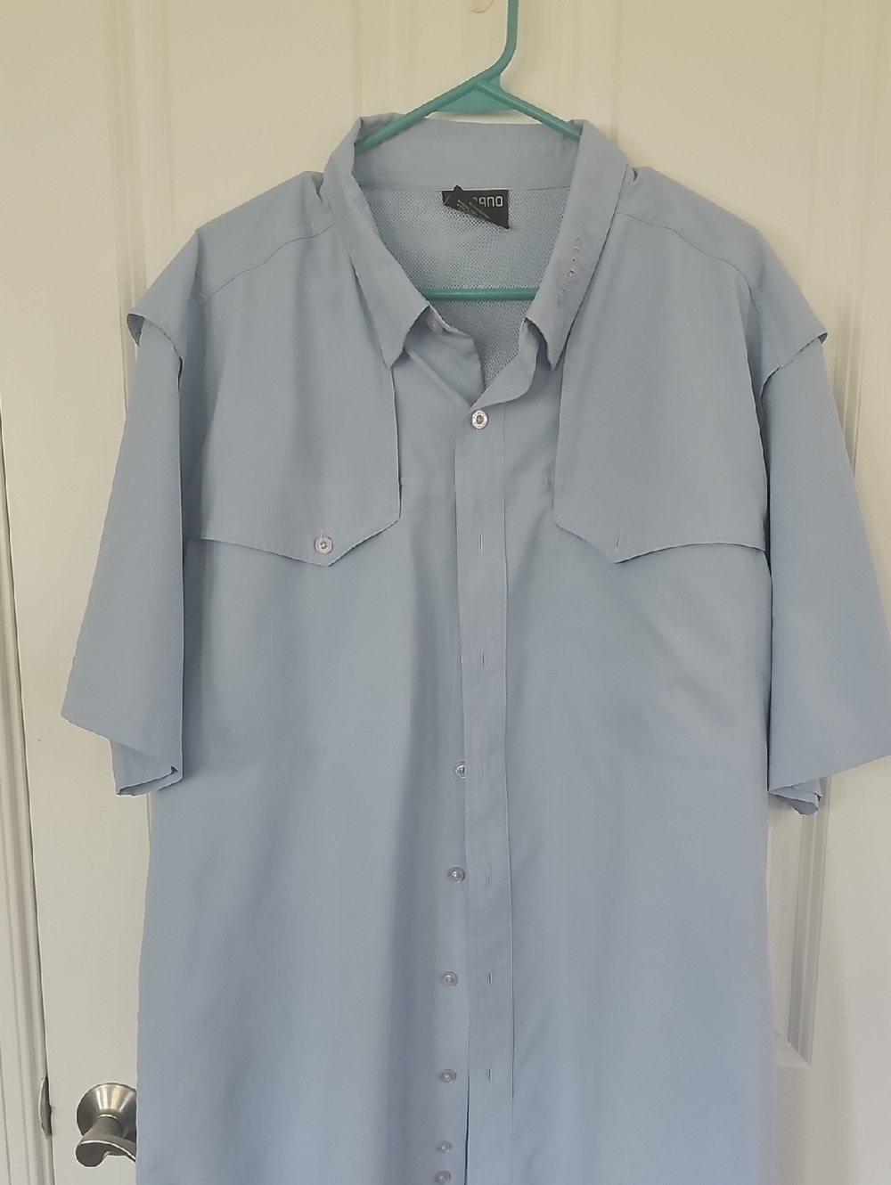 Shimano Pale Blue Short-Sleeve Button-Down Shirt